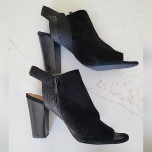 Black Suede Mules